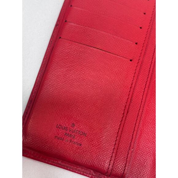 Louis Vuitton Red Epi French Purse Kiss Lock RARE Long Wallet – With COA - Picture 5 of 11